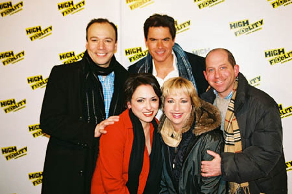 Danny Burstein, Troy Britton Johnson, Linda Griffin, Joanna Young and Jason Kravits at 