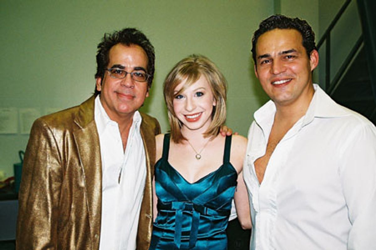 Richard Jay-Alexander, Lauren Frost and Ruben Flores at 