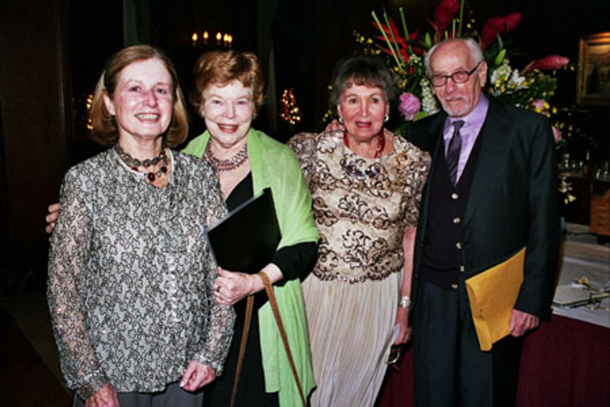 Ruth M. Feder, Anne Jackson, Helen S. Tucker and Eli Wallach at 