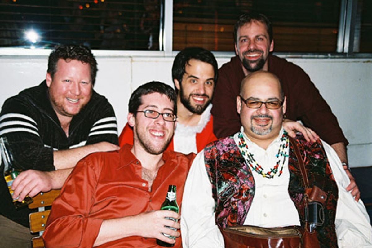 The Boys in the Band - Mike Kuennen (bass), David Gilliland (keys),
Ben Toth (musical director and piano), Michele Ramos (guitar) and Joe Choroszewki (drums) at 