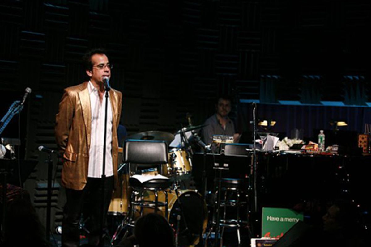 Director Richard Jay-Alexander came on stage to thank the audience, the musicians
and his cast and told a story about Les Miserables before
introducing Craig Schulman to sing the evening's final song. at 