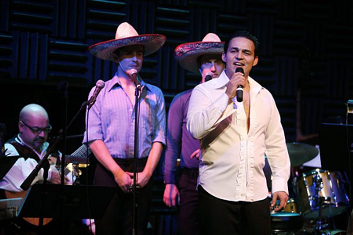 Ruben Flores brought his unique Latin touch and language to the show with
'Feliz Navidad / White Christmas' at 