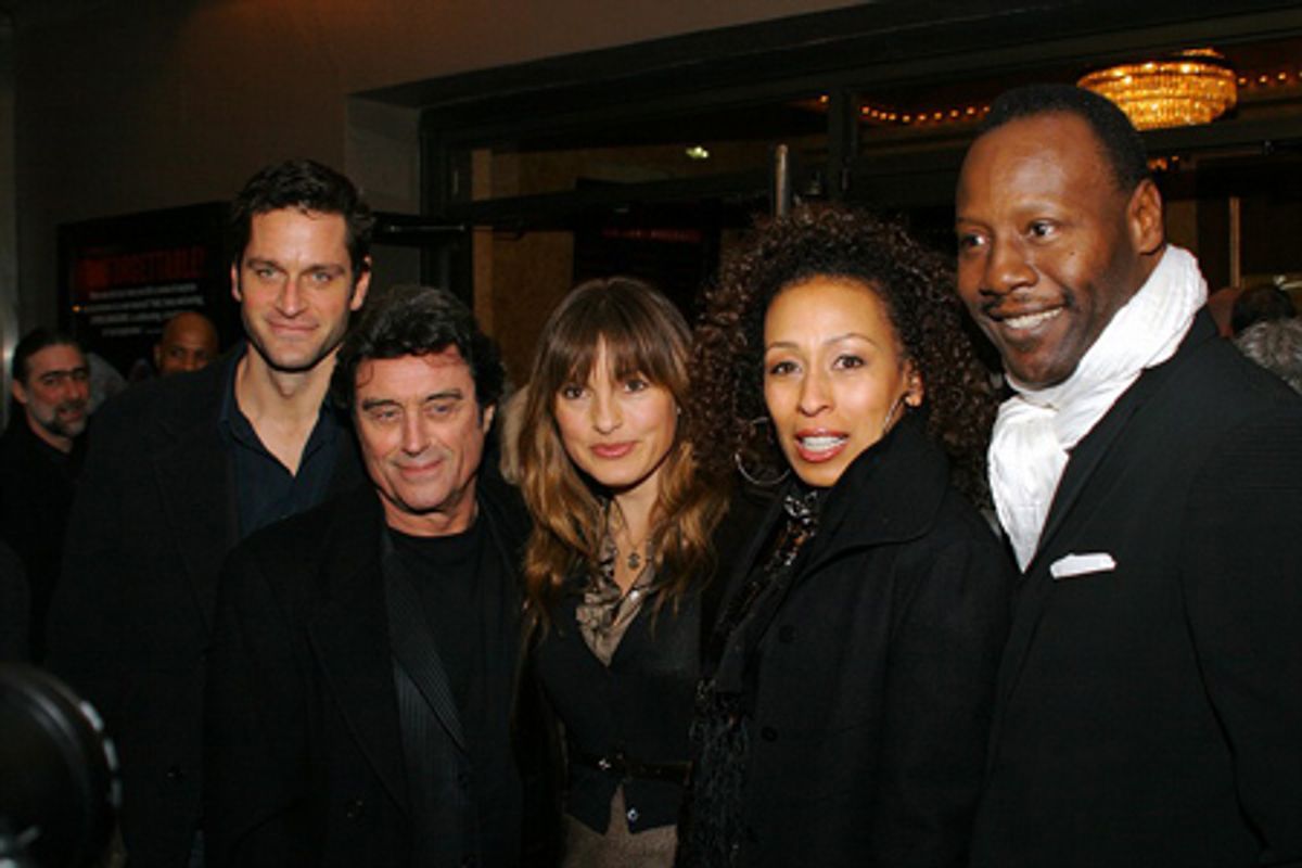 Peter Hermann, Ian McShane, Mariska Hargitay, Tamara Tunie and Gregory Generet at 
