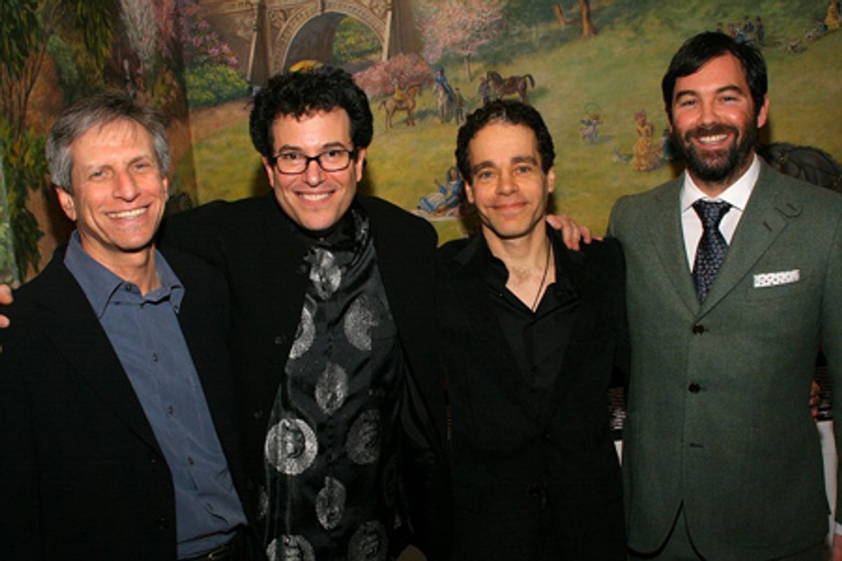 Ira Pittelman, Michael Mayer, Steven Sater and Duncan Sheik at 