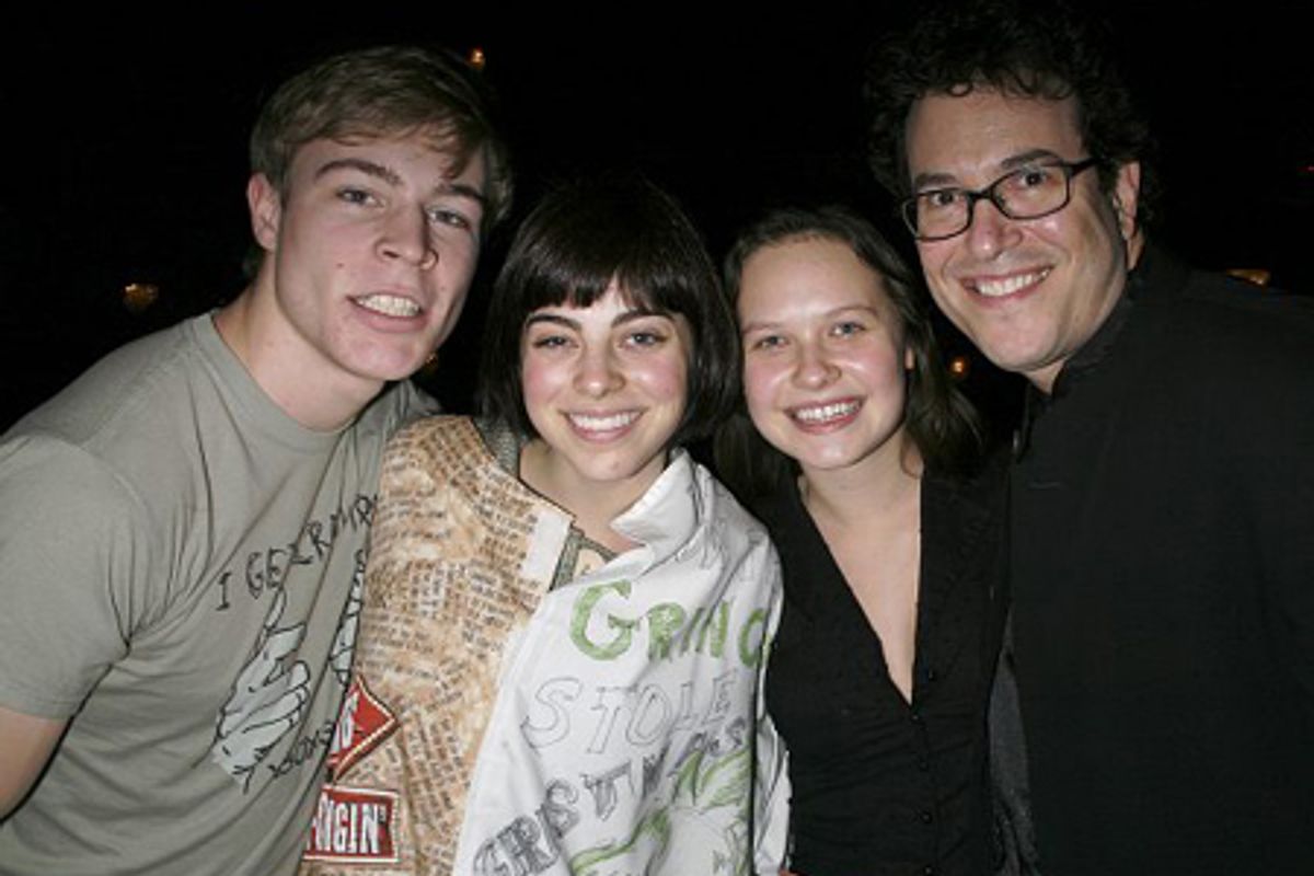 Jonathan B. Wright, Krysta Rodriguez, Lauren Pritchard and Michael Mayer at 