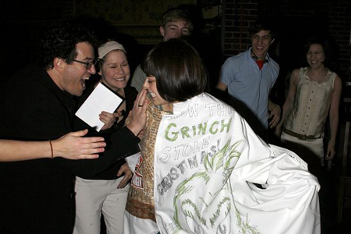 Krysta Rodriguez with Michael Mayer, Christine Estabrook and cast at 