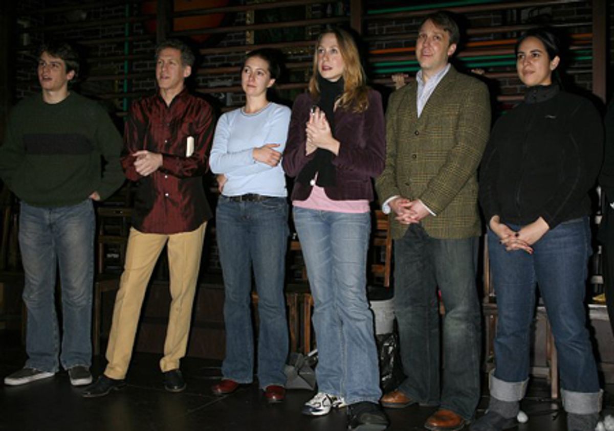 Stephen Spinella and Spring Awakening cast members at 