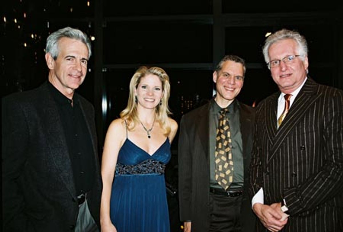 James Naughton, Kelli O'Hara, Steven Blier and Jack Viertel at 