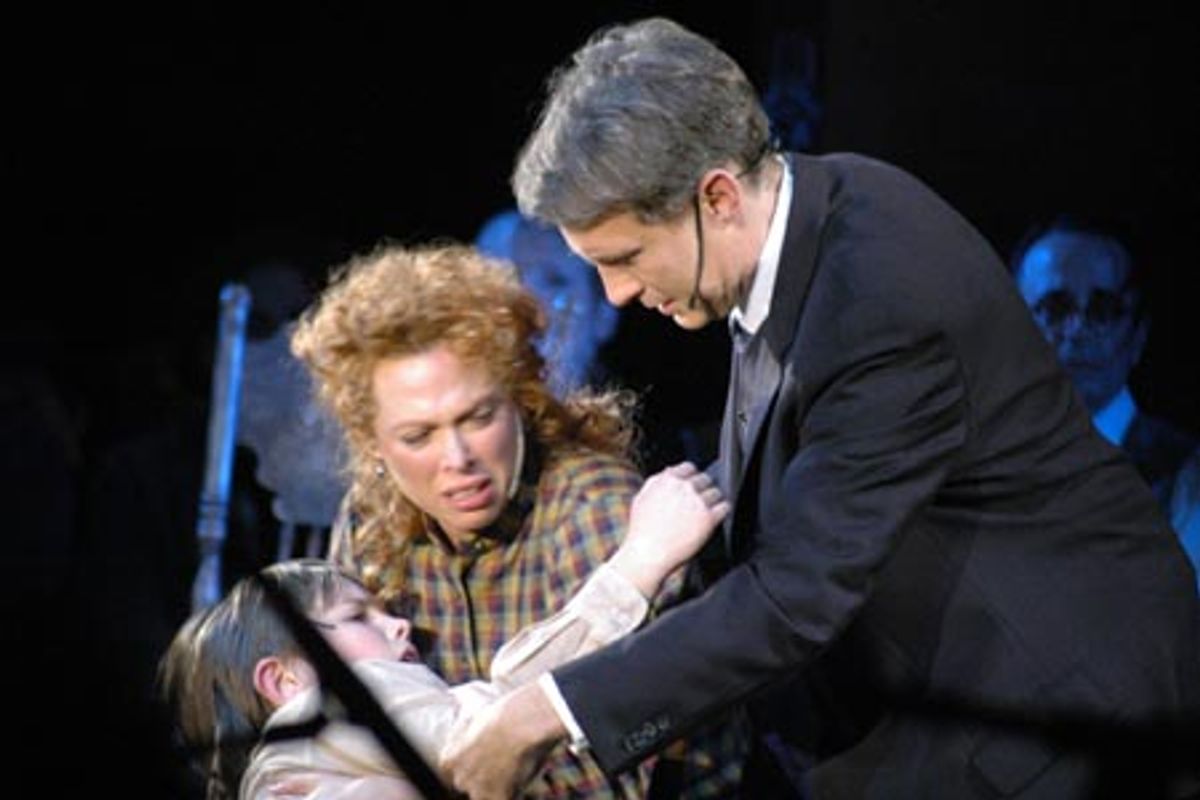 Struan Erlenborn, Carolee Carmello and Gregg Edelman (Nathan) at 