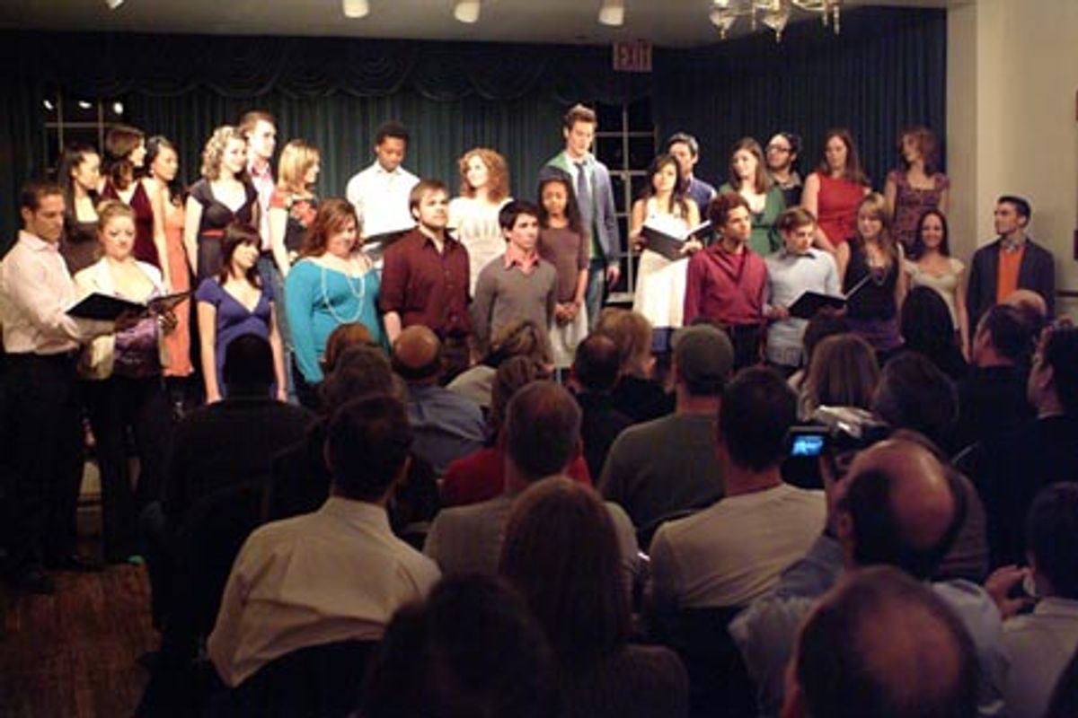 Alex DeCastro and the company at After the Storm Benefit
