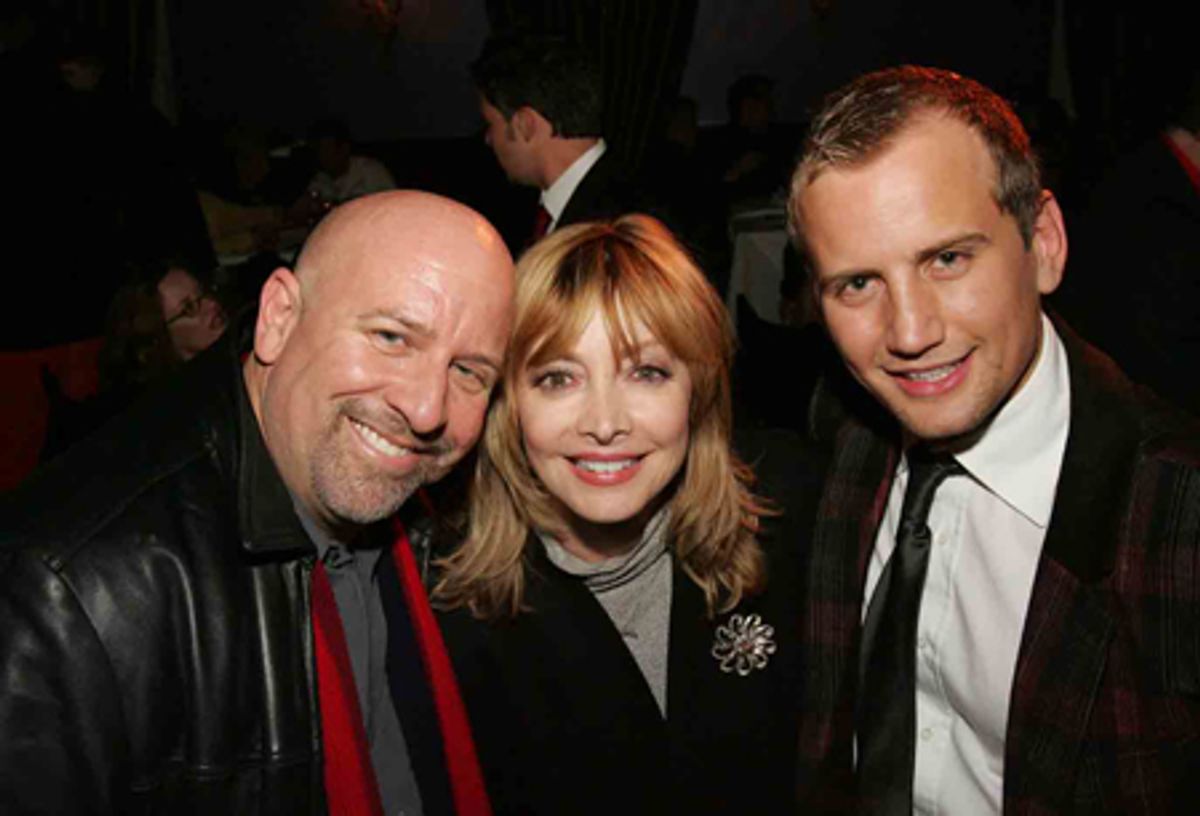 Reprise Music Director Gerald Sternbach, Sharon Lawrence, UPRIGHT Producer Chris Isaacson at 