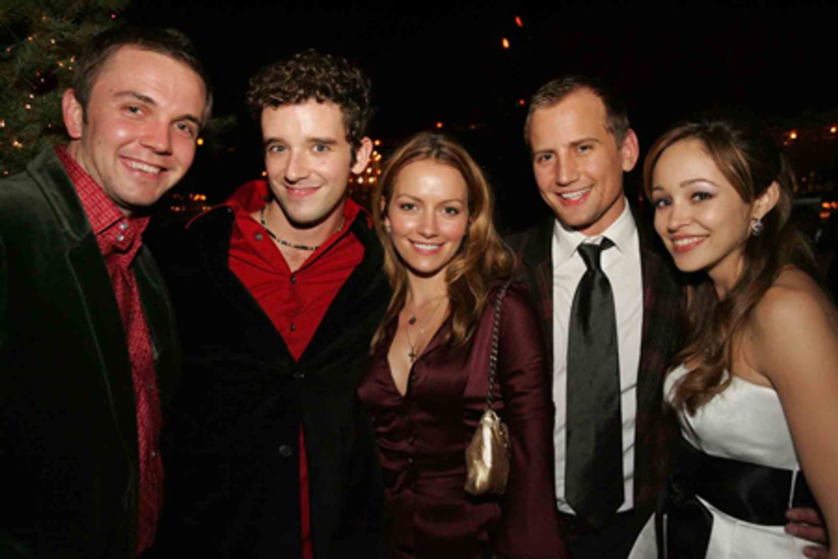 UPRIGHT Producer Shane Scheel, Michael Urie, Becki Newton, UPRIGHT Producer Chris Isaacson, Autumn Reeser at 