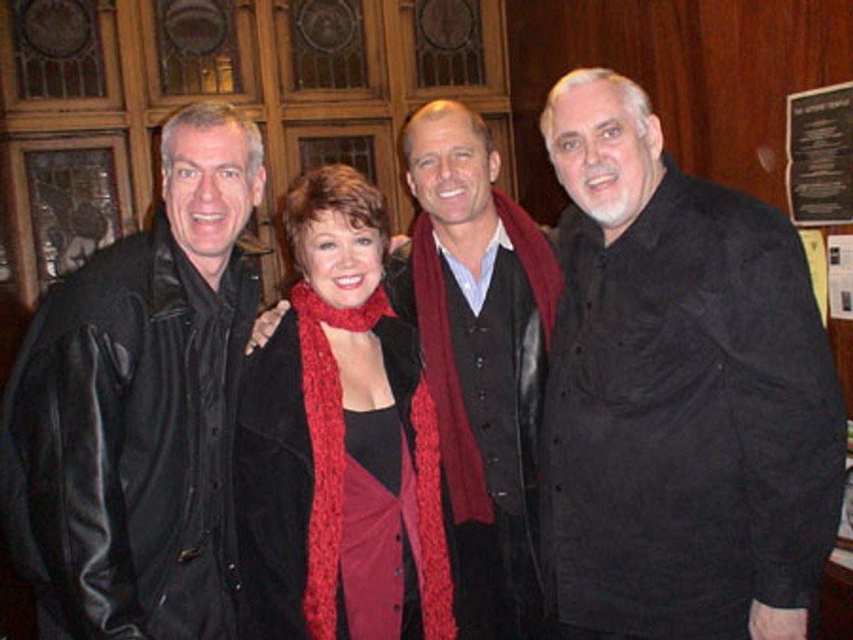 Steve Schalchlin, Donna McKechnie, Maxwell Caulfield, and Jim Brochu at 