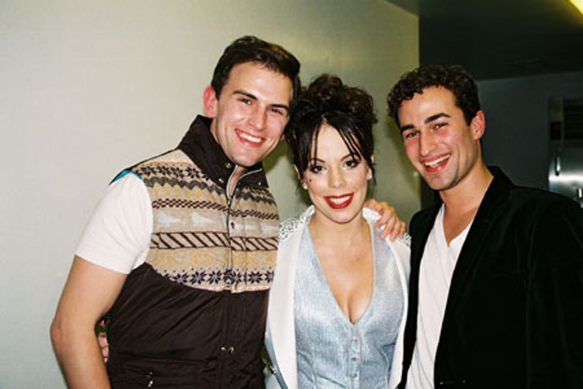 Daniel Reichard, Leslie Kritzer and Joey Dudding at 