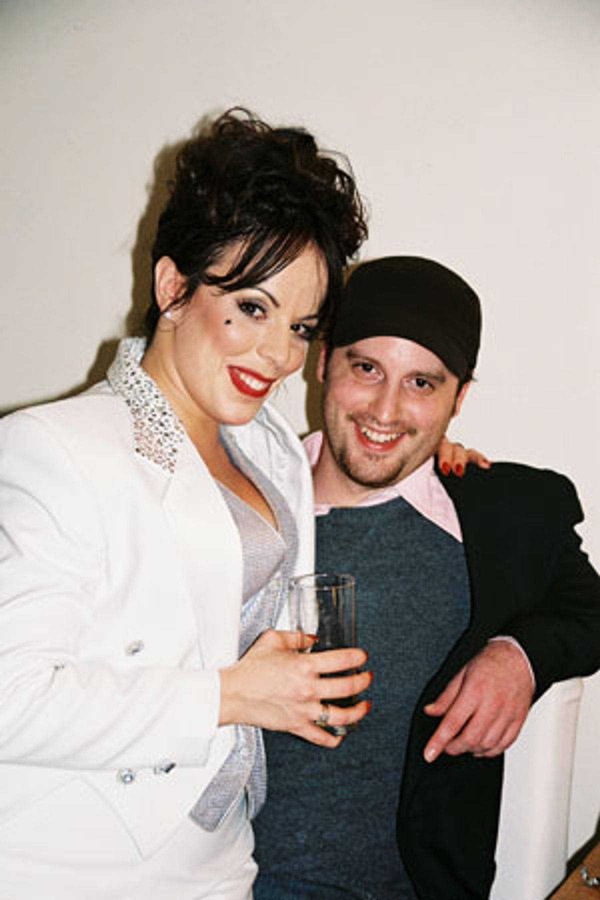 Leslie Kritzer with her boyfriend Nick Pirog at 