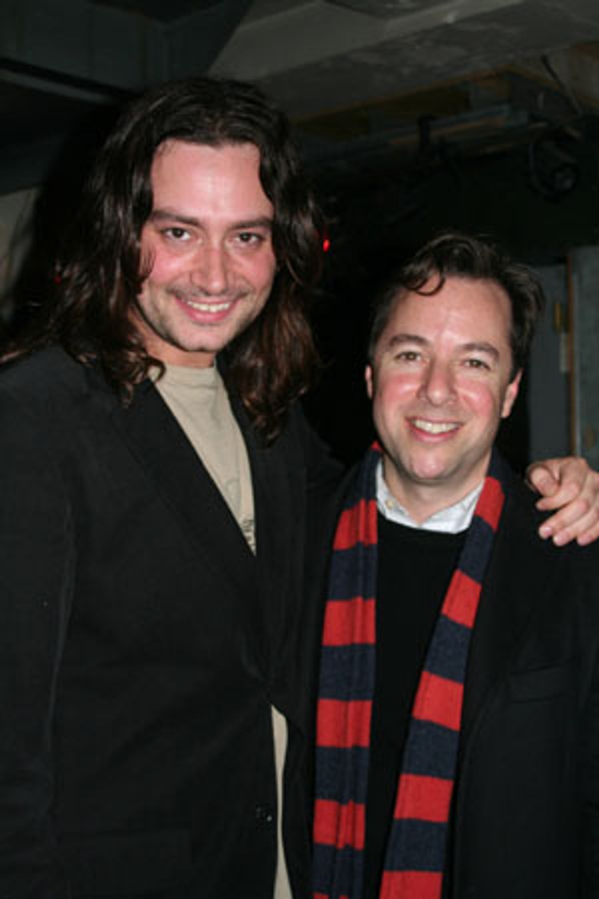 Constantine Maroulis and Gordon Greenberg (Director) at 