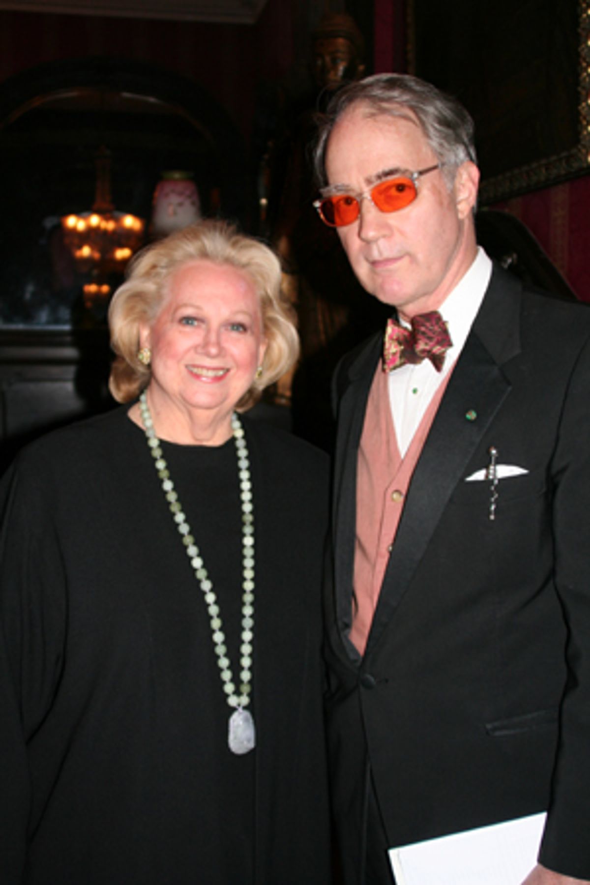 Barbara Cook and O. Aldon James Jr. (President of the National Arts Club) at 