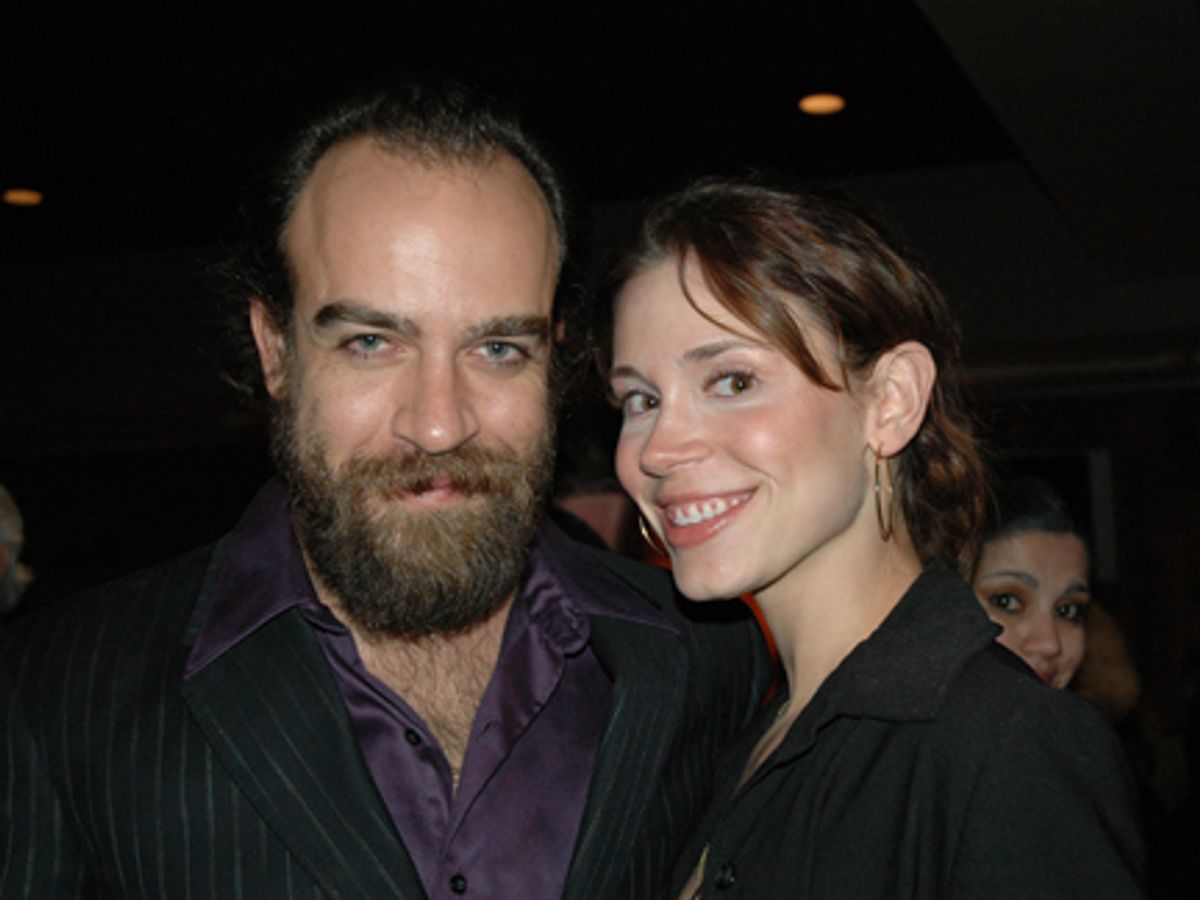 Cast member Eric Anderson (Merlin) and actress Jessica Rush at 