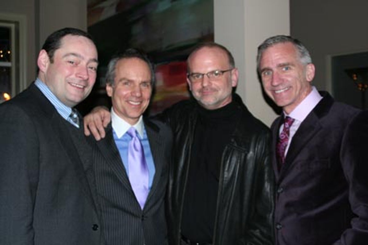 Michael Stotts, Michael Gennaro (Paper Mill President and CEO), Michael Wilson and Mark S. Hoebee at 