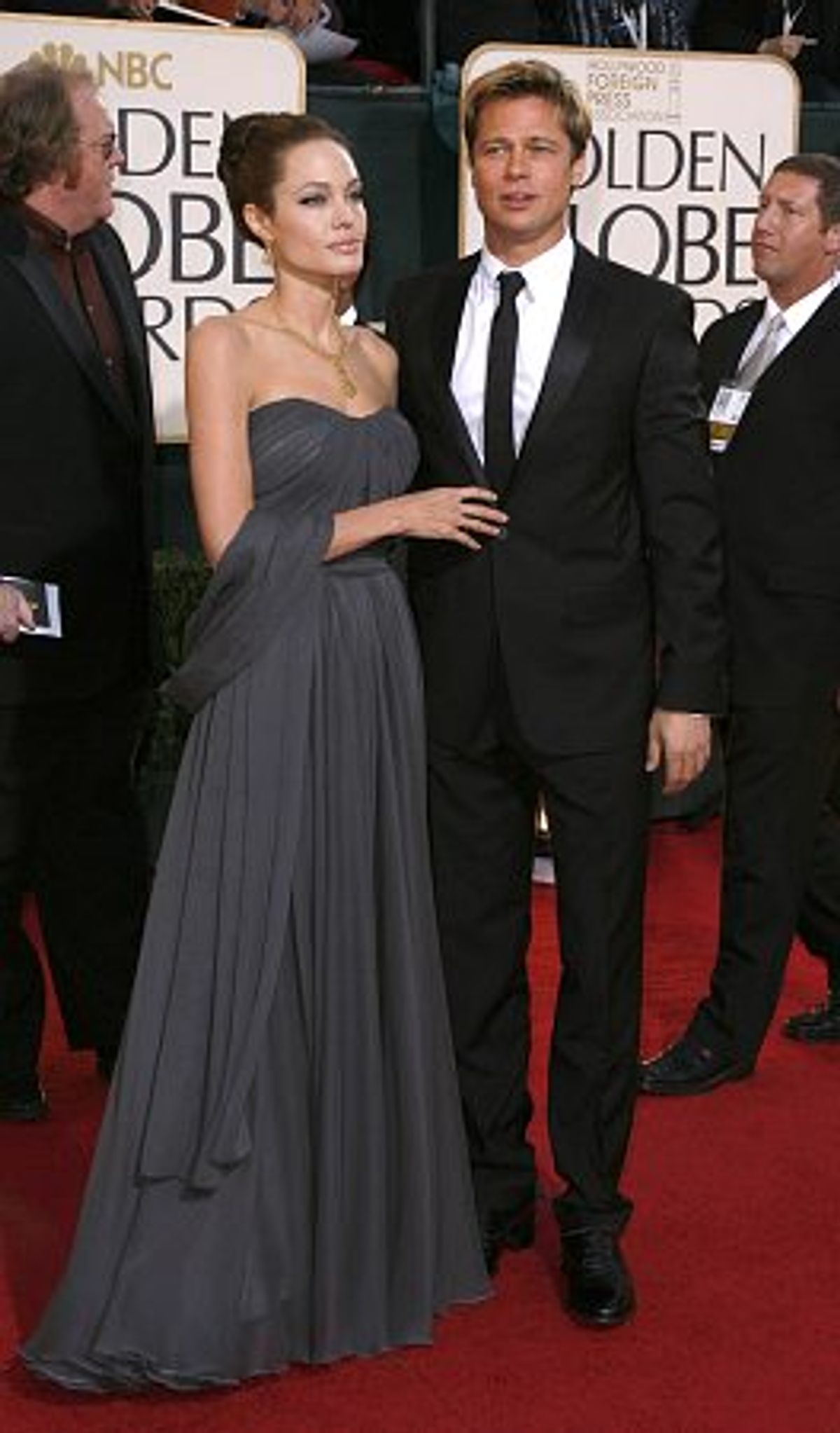 Angelina Jolie and Brad Pitt at 