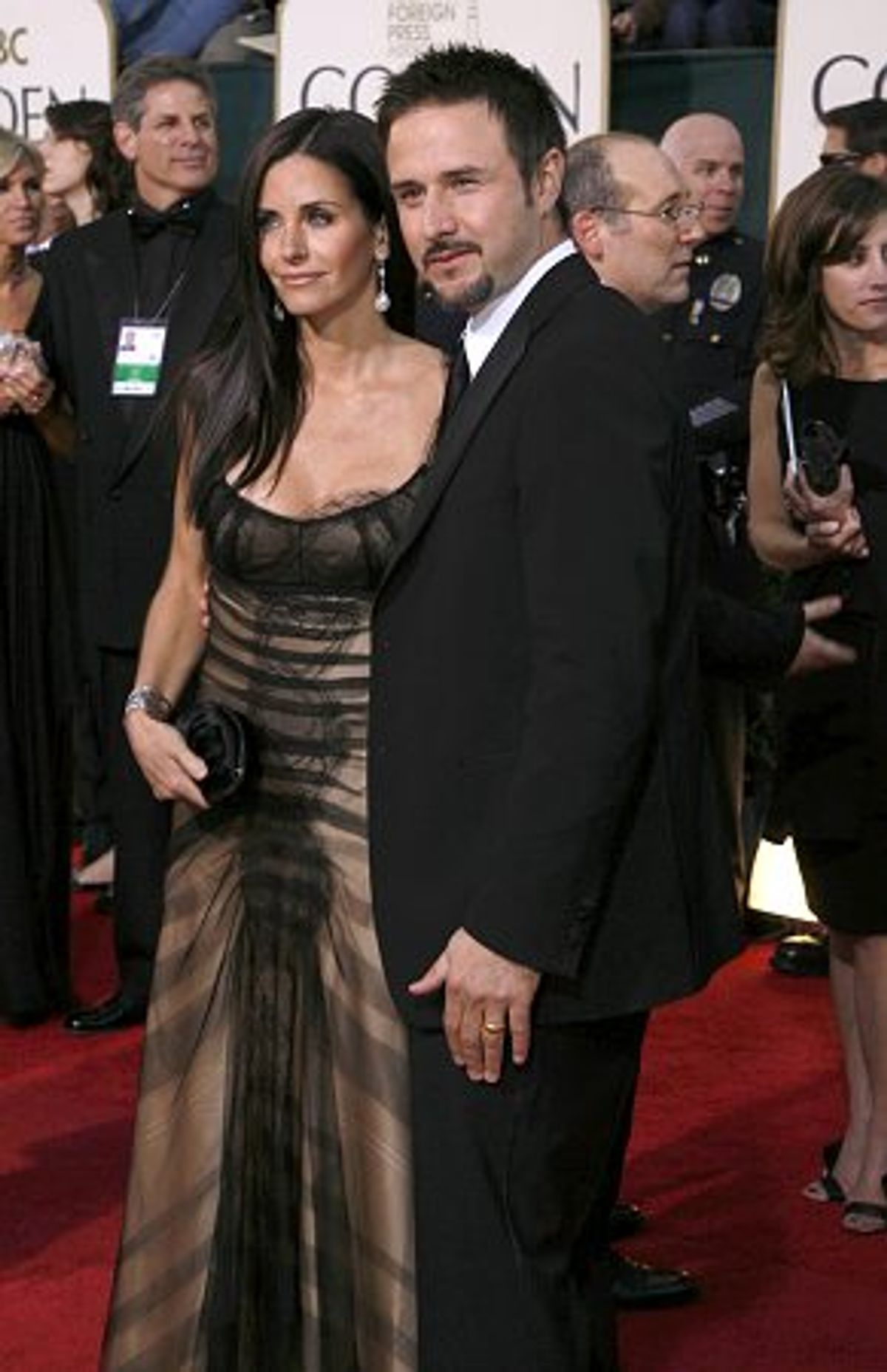 Courtney Cox and husband David Arquette at 