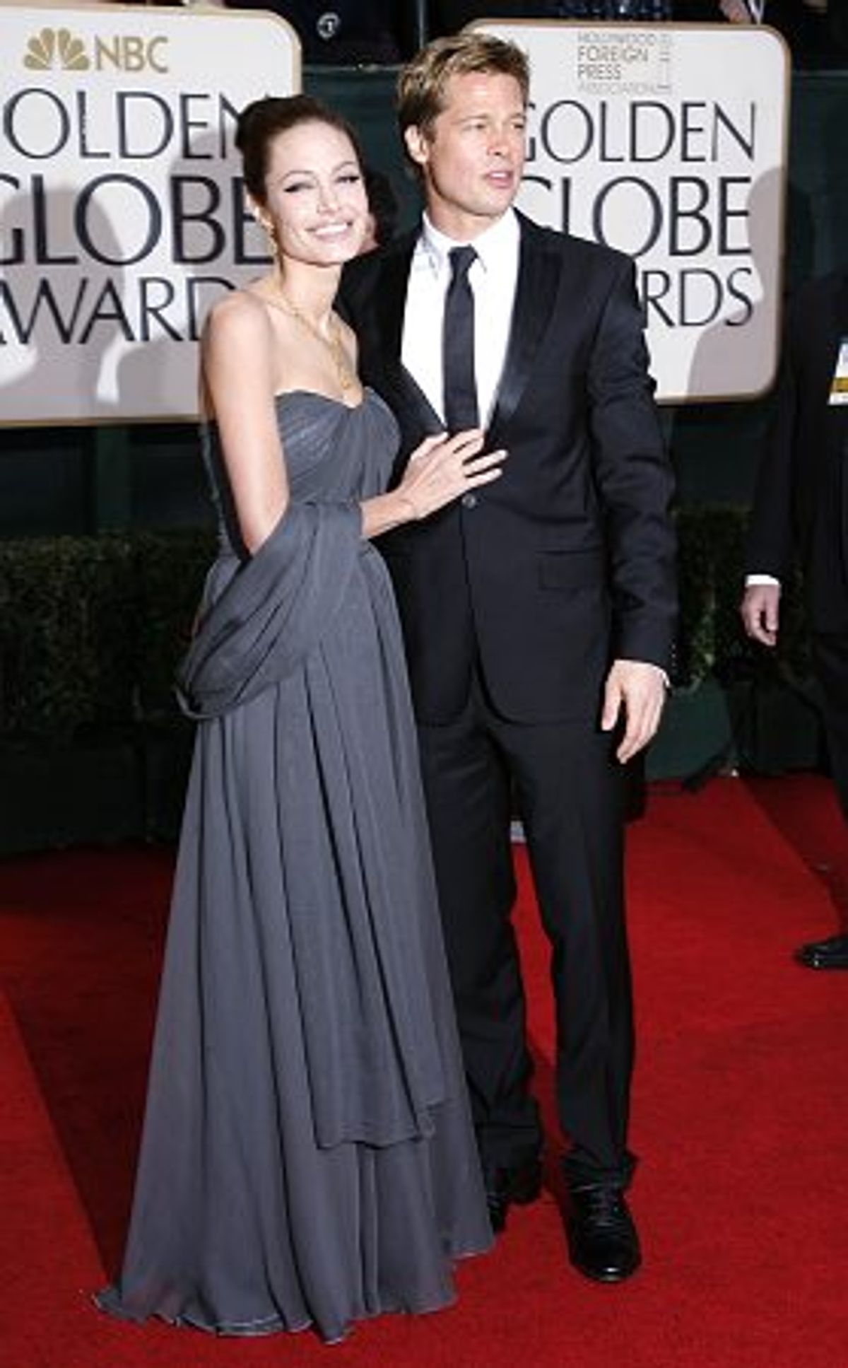 Angelina Jolie and Brad Pitt at 