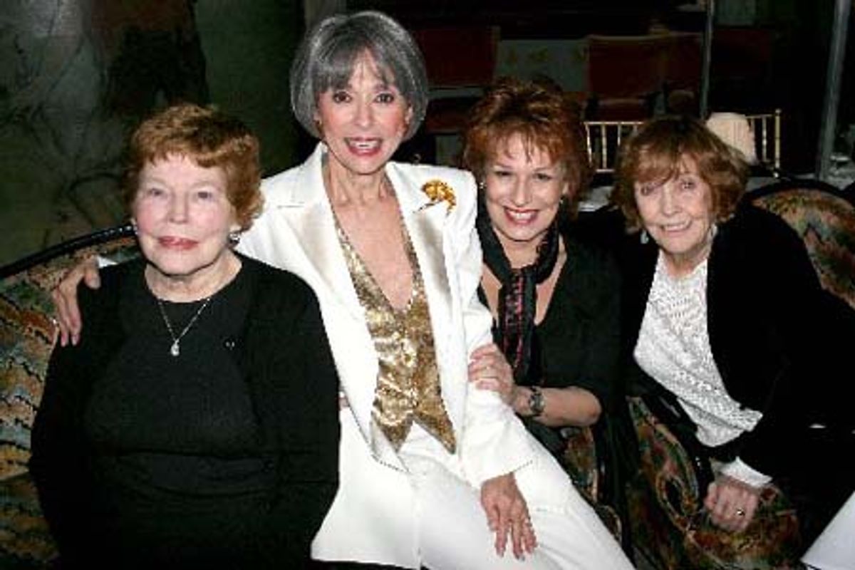 Anne Jackson, Rita Moreno, Joy Behar and Anne Meara at 