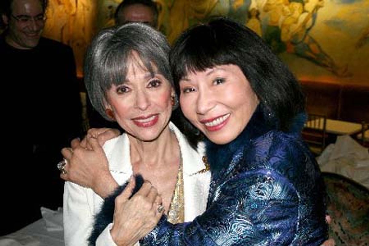 Rita Moreno and novelistÂ Amy Tan at 