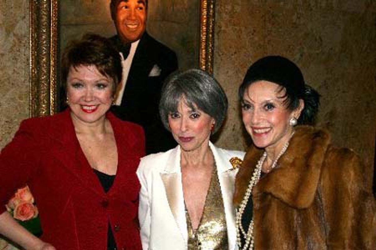 Donna McKechnie, Rita Moreno and Liliane Montevecchi at 