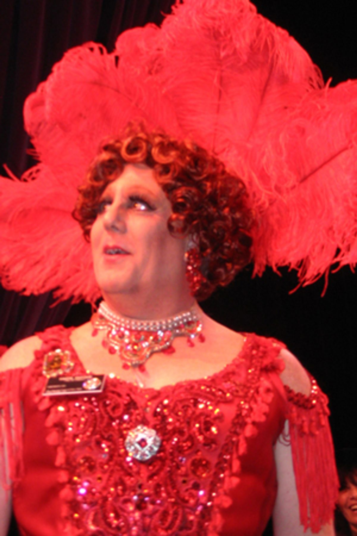Empress Gefil Tefish as Ethel Merman in Hello Dolly! at 