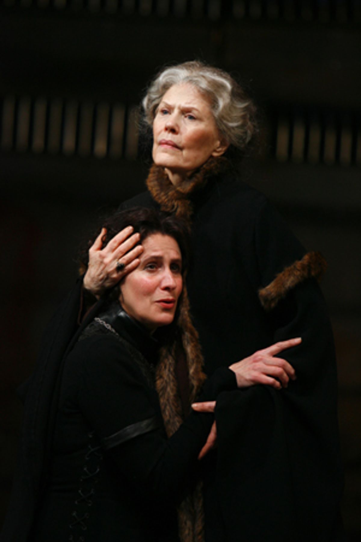 Margot Dionne as Queen Elizabeth and Pamela Payton-Wright as the Duchess of York
 at 