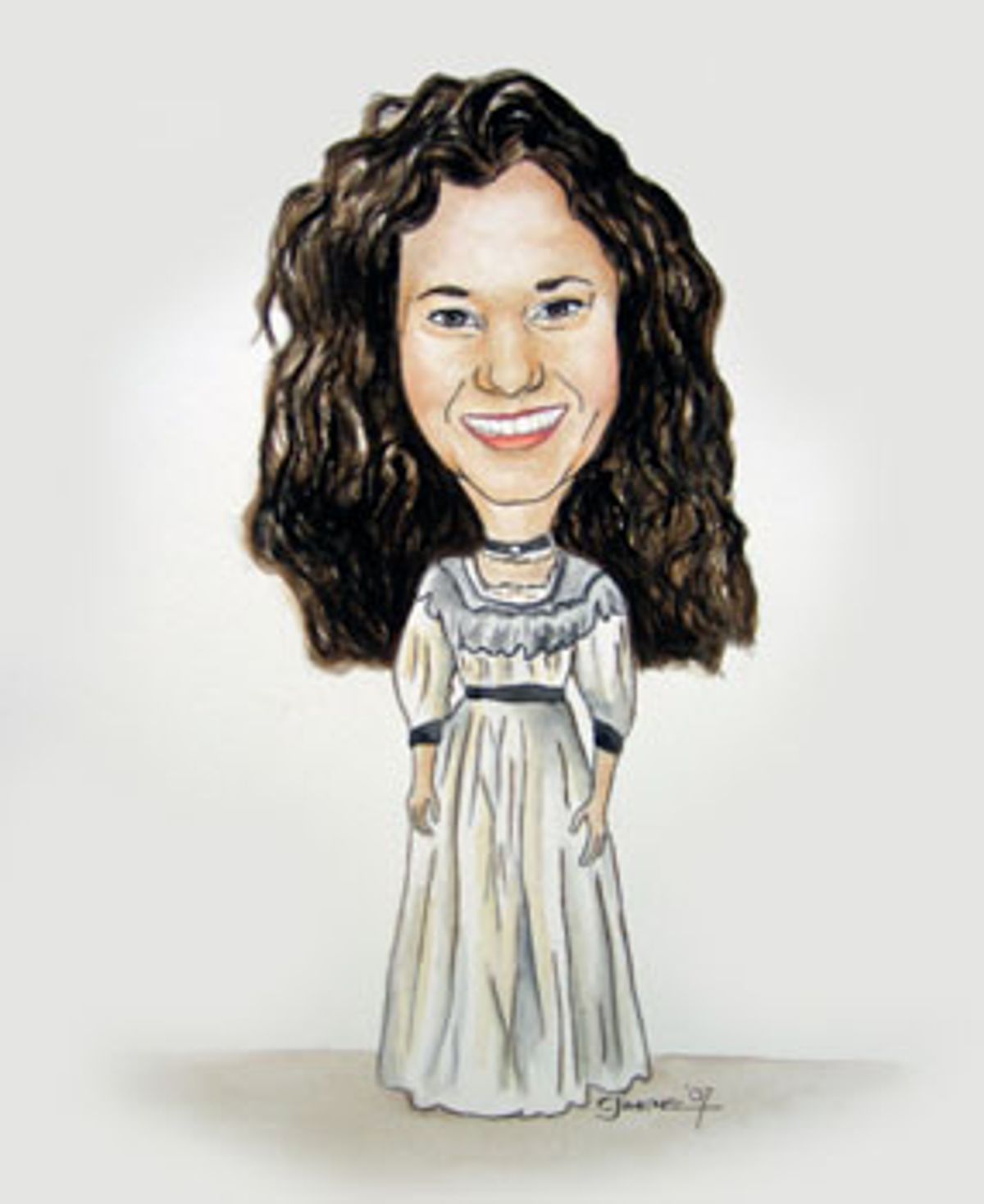 Artwork of Ali Ewoldt as Cosette at 