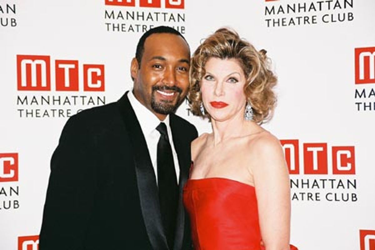 Jesse L. Martin and Christine Baranski at 