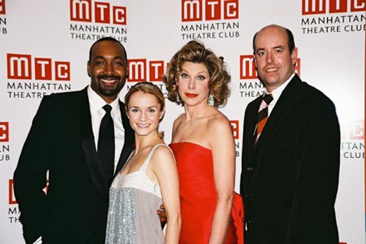 Jesse L. Martin, Kate Reinders, Christine Baranski and Christopher Ashley at 