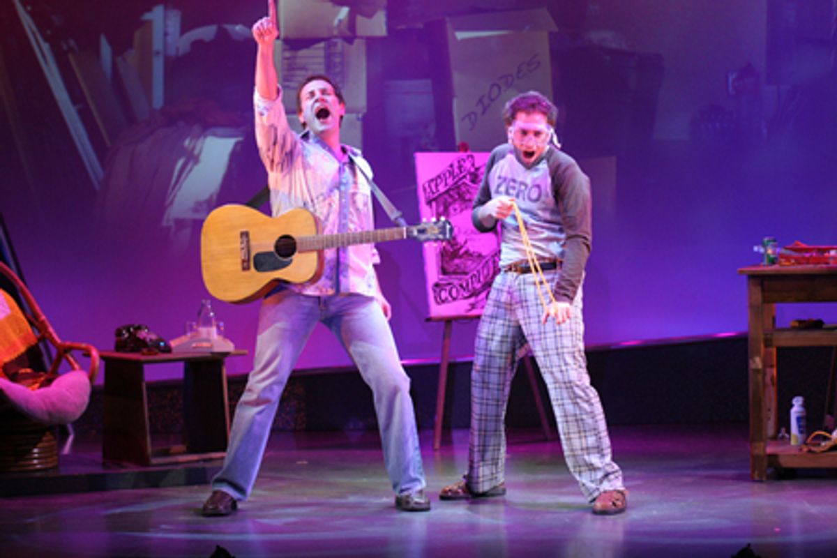 Charlie Pollock and David Rossmer as Woz at 