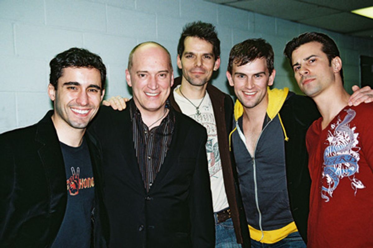 John Lloyd Young, Donnie Kehr, J. Robert Spencer, Daniel Reichard and Dominic Nolfi at 