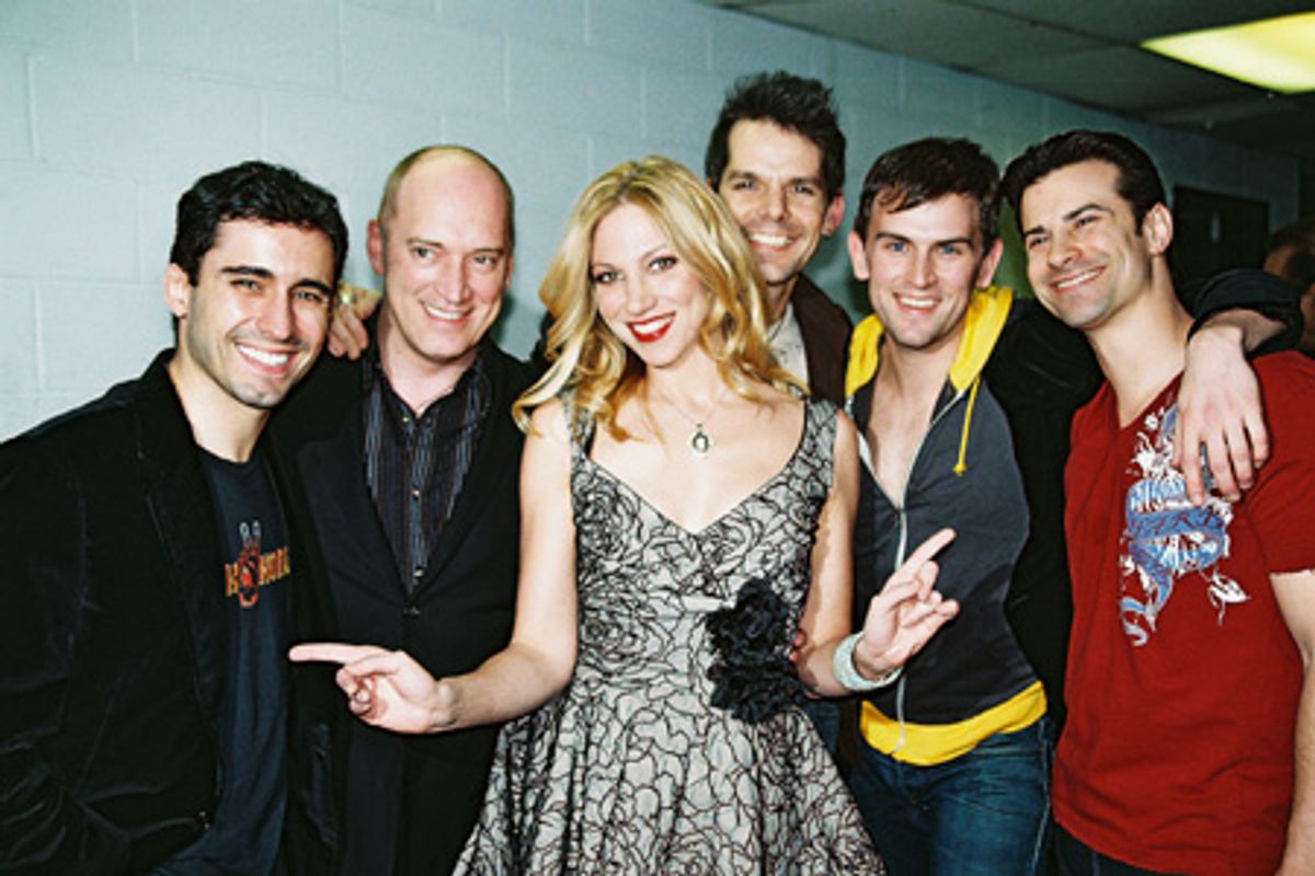 John Lloyd Young, Donnie Kehr, Deborah Gibson, J. Robert Spencer, Daniel Reichard and Dominic Nolfi at 