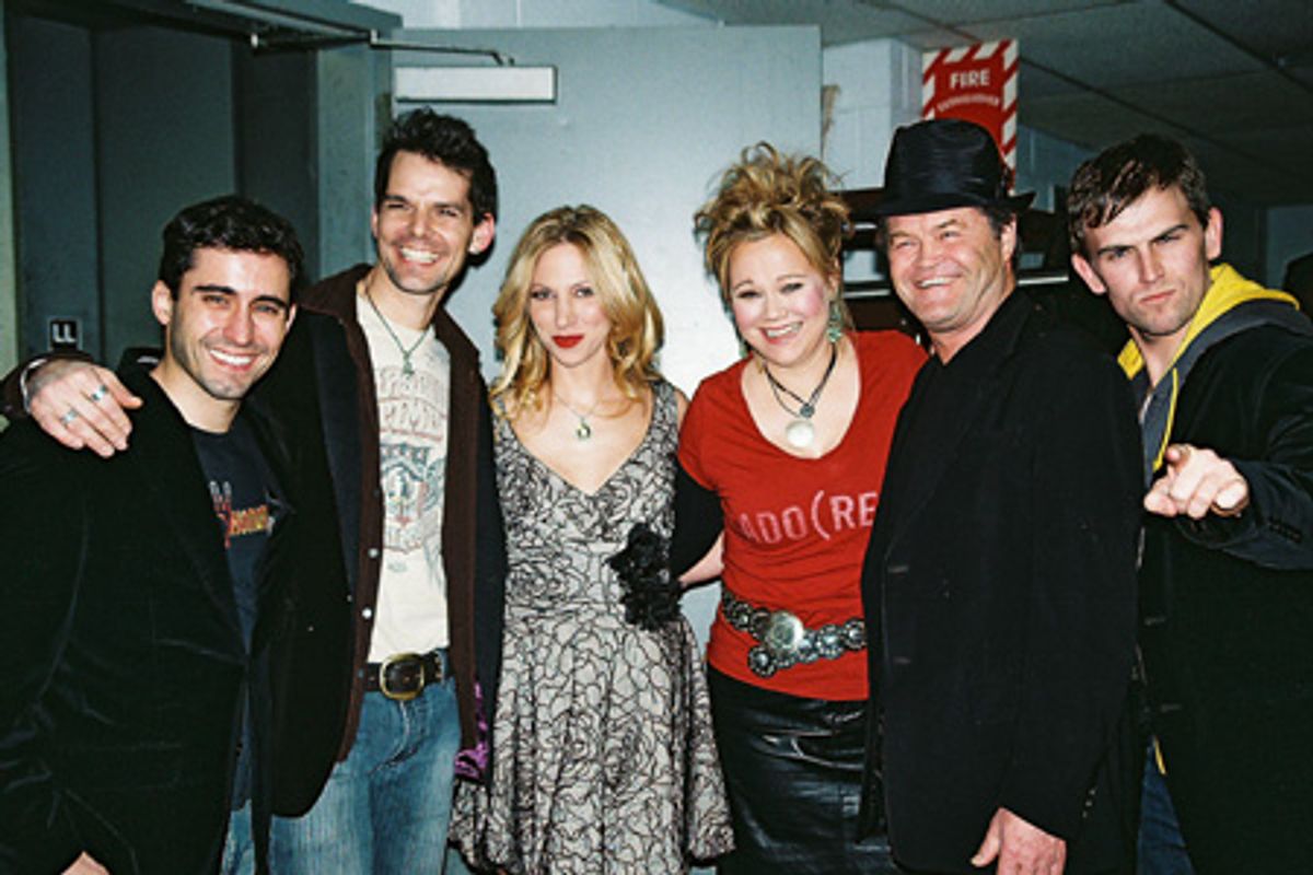 John Lloyd Young, J. Robert Spencer, Deborah Gibson, Caroline Rhea, Micky Dolenz and Daniel Reichard at 