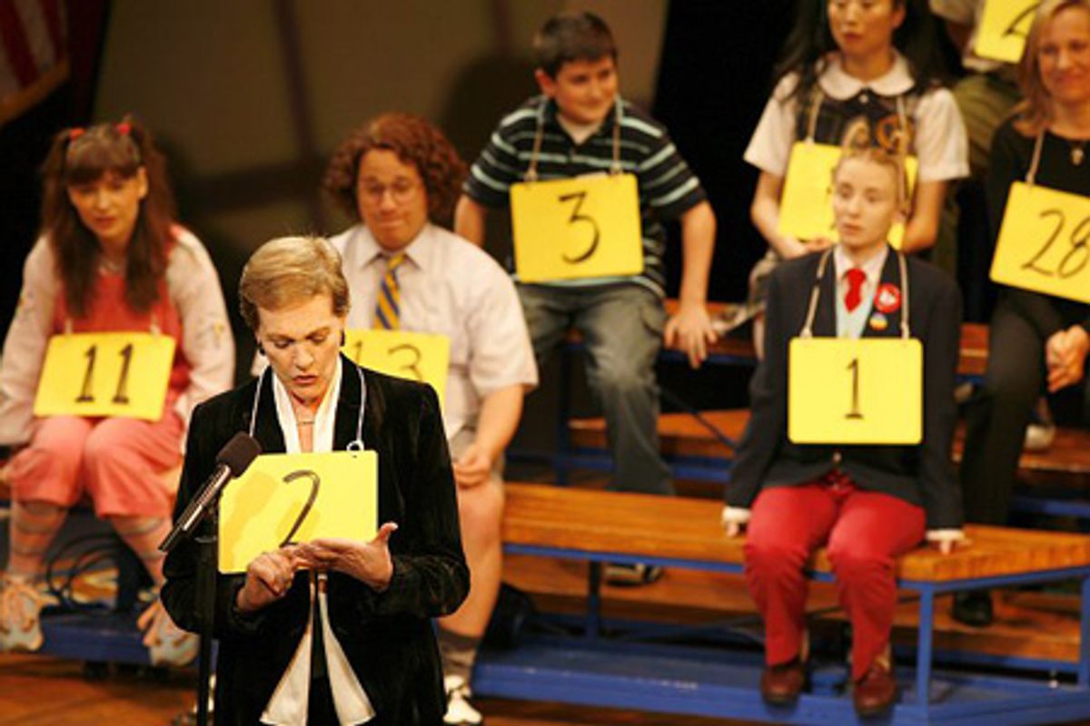 Julie Andrews and cast at 