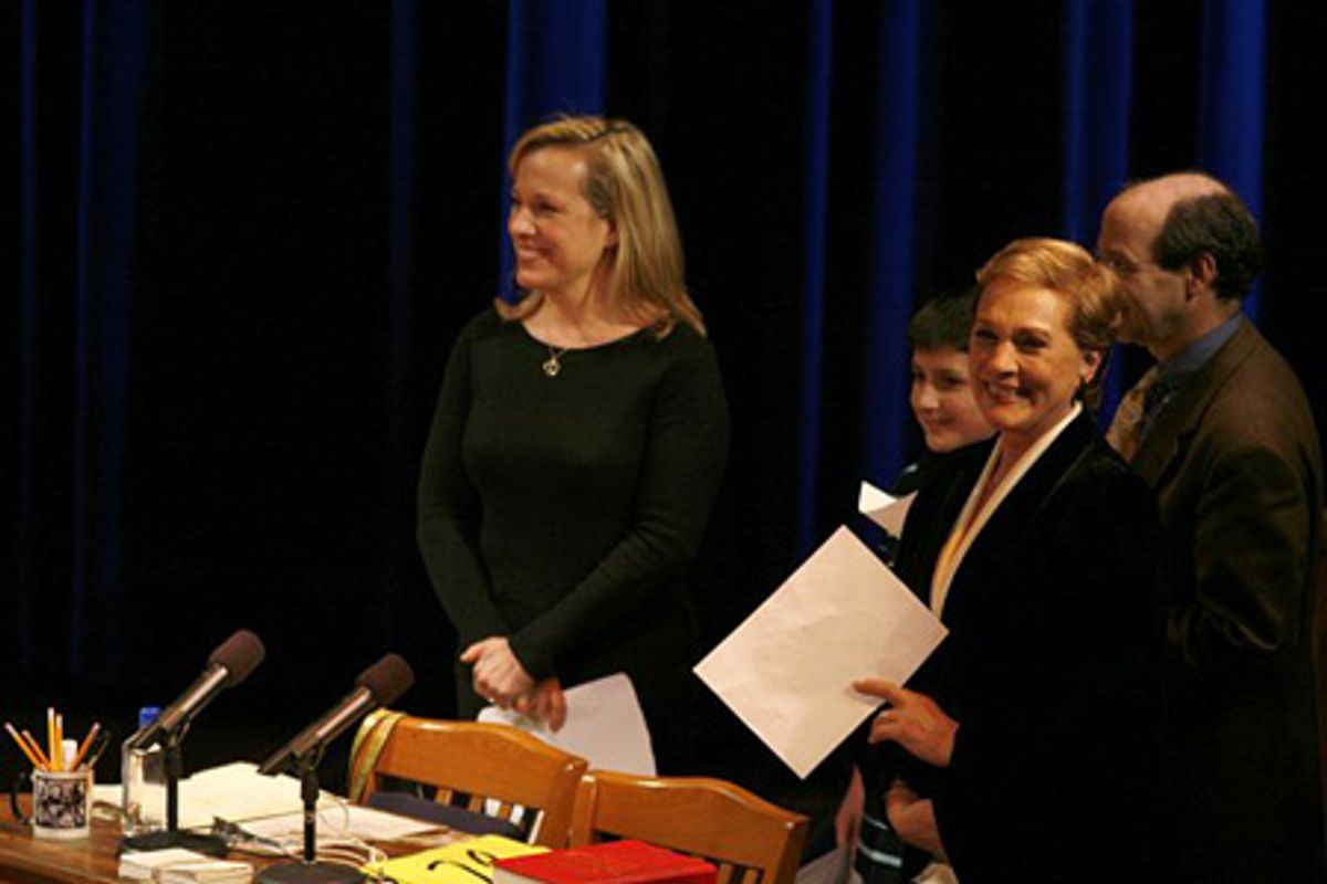 Emma Walton Hamilton and Julie Andrews at 