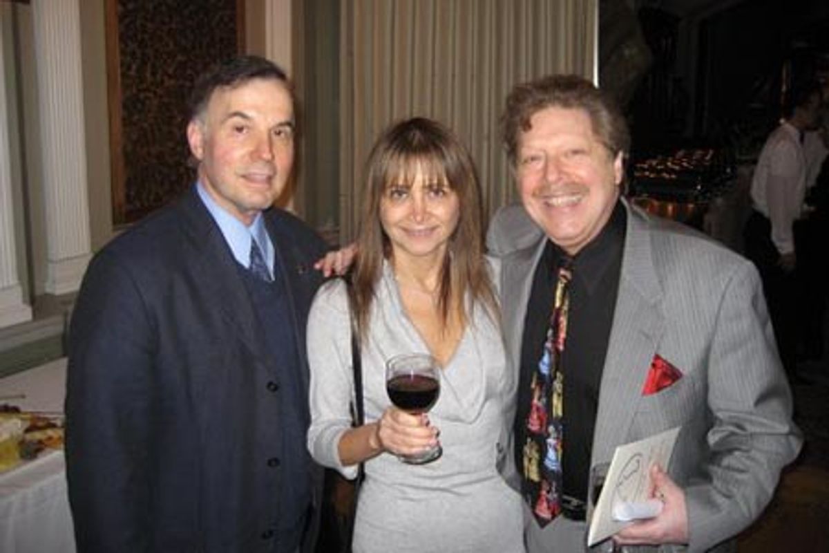 Gerardo Ramirez-Miller (Actor), Linda Langer-Blume, and Robert R. Blume (Drama Desk Awards presenter) at 
