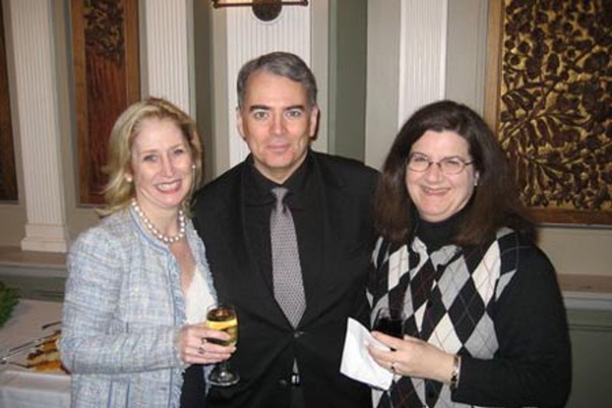 St. George's Society members - Vicki Downey, Simon Pereira Shorey and Deirdre Gagion at 