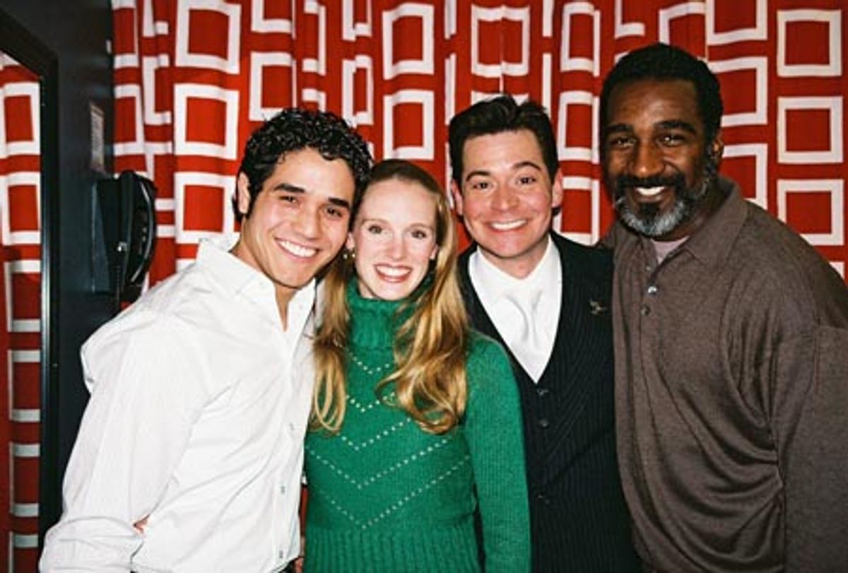 Adam Jacobs, Kelly Kohnert, Perry Ojeda and Norm Lewis at 
