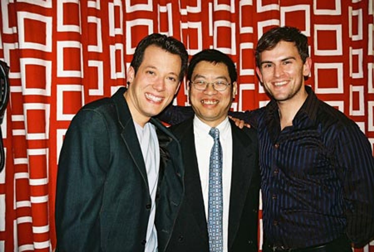 John Tartaglia, Wayman Wong, and Daniel Reichard at 