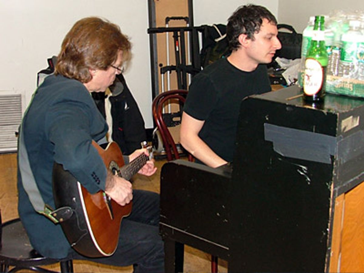 Paul Scott Goodman rehearses with Dan Lipton at 