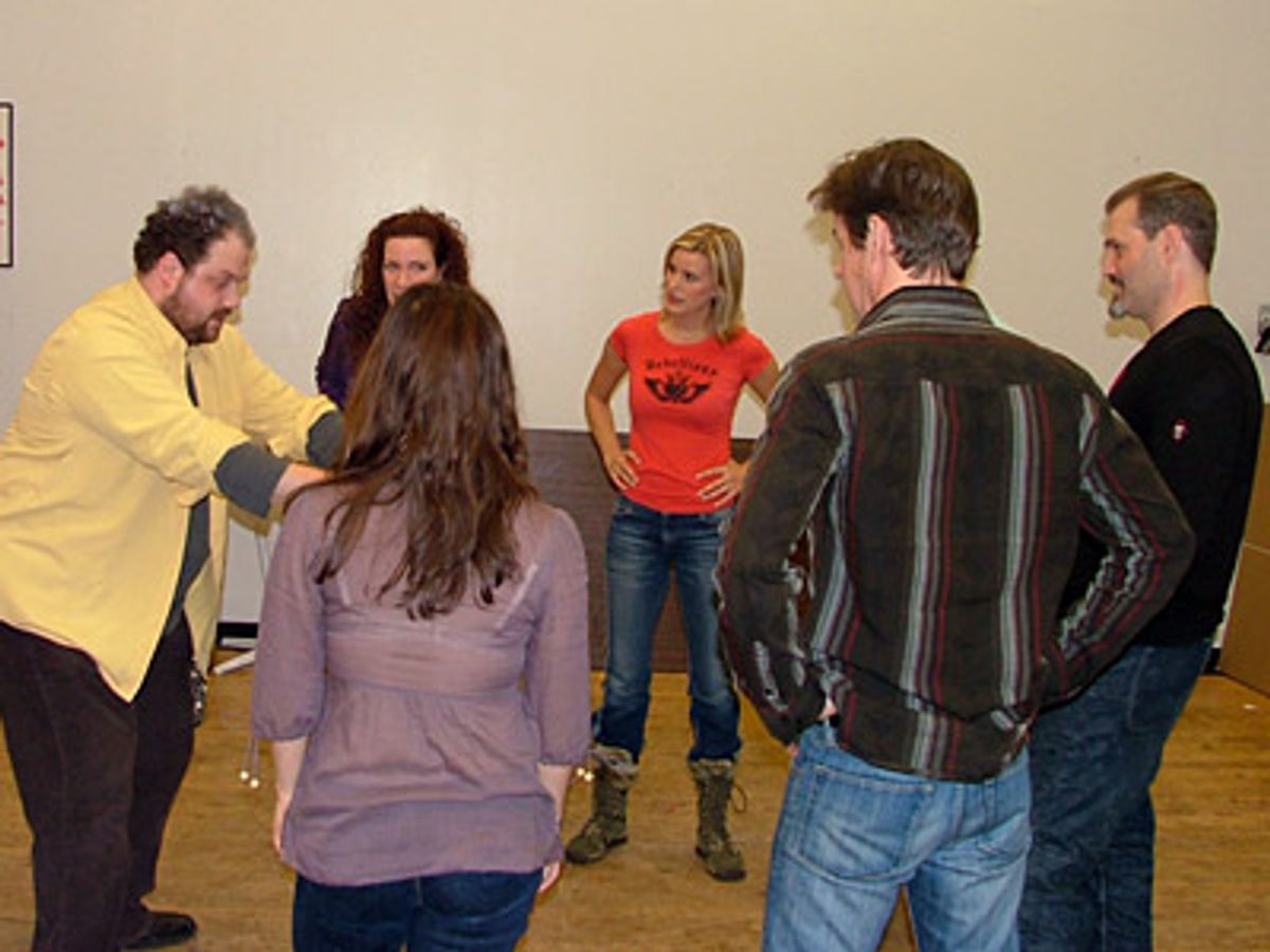 Warming up before the show! at 