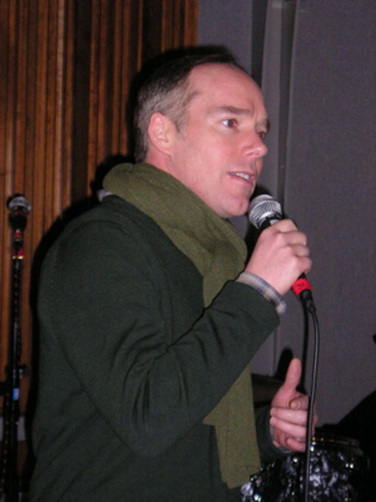 Michael Winther, who performed the evening's final songs, including 'The Rainbow Connection' at 