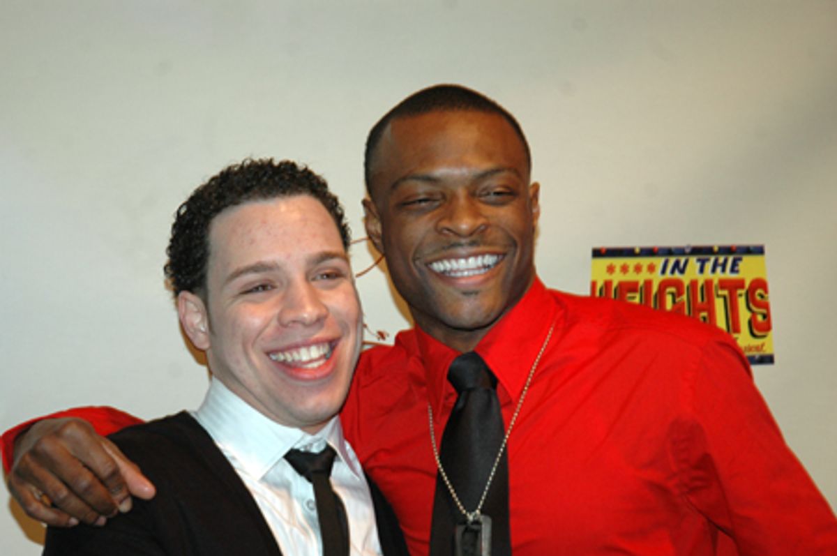 Robin de Jesus and ensemble member Ricky Tripp at 