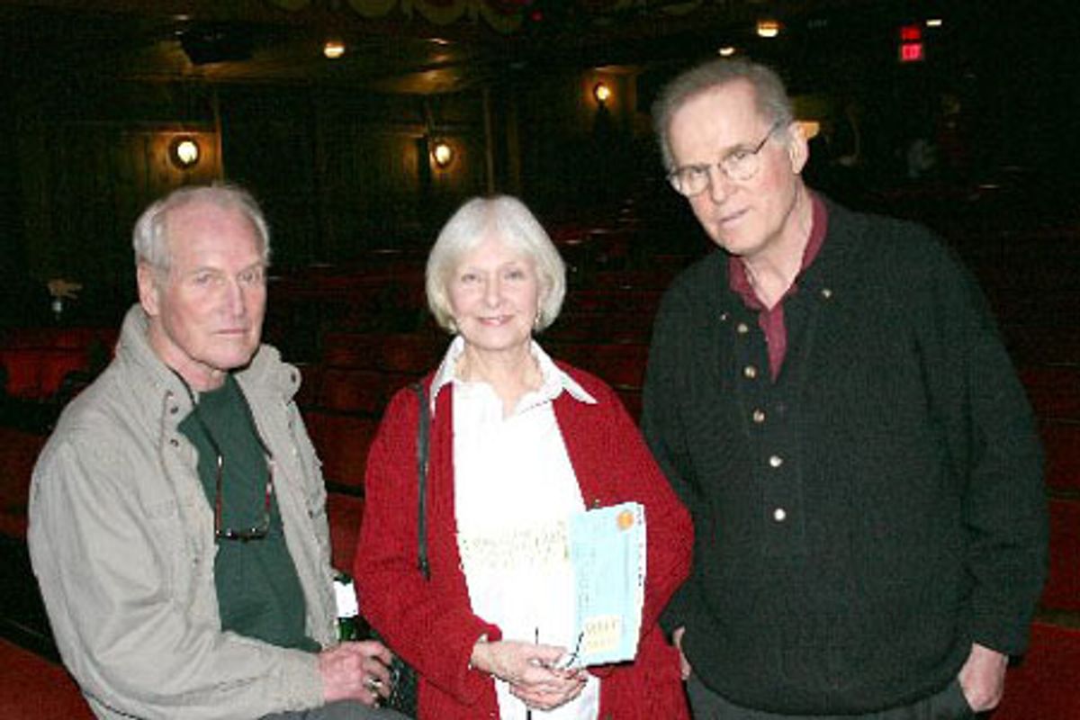 Paul Newman, Joanne Woodward and Charles Grodin at 