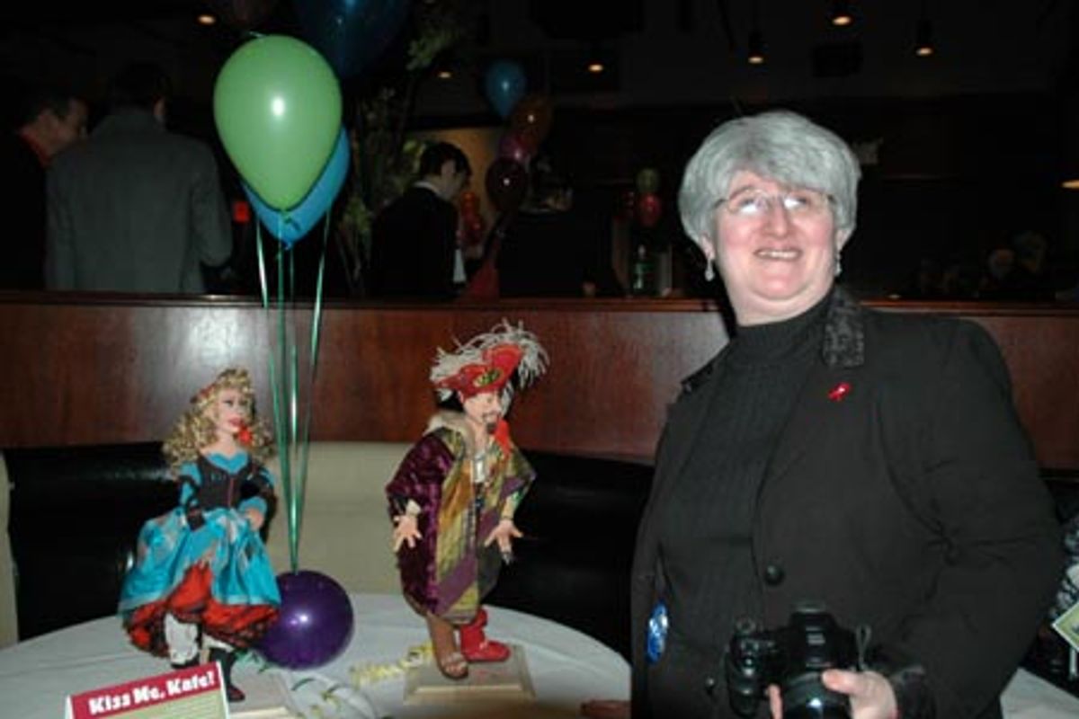 Stephanie Fine with Kiss Me, Kate dolls - $800 at Broadway Bears X Auction Preview